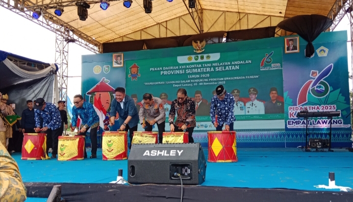 Dihadiri Guburnur sumsel, PEDA KTNA XVI di Empat Lawang, Momentum Kebangkitan Pertanian Berbasis Teknologi