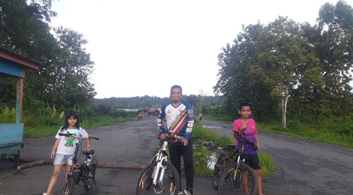 Sore Hari Jalan di Pulau Emas Jadi Jalur Sepeda