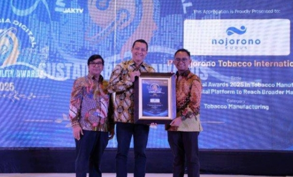 Nojorono Raih Penghargaan Indonesia Digital Sustainability Awards JakTV 2025