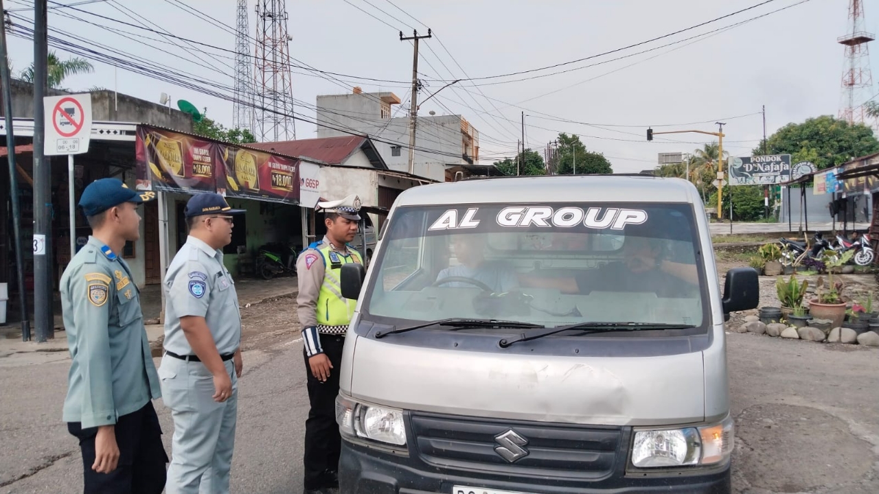 Polres Empat Lawang Gelar Razia Gabungan Lintas Sektoral, 15 Pelanggaran Ditilang