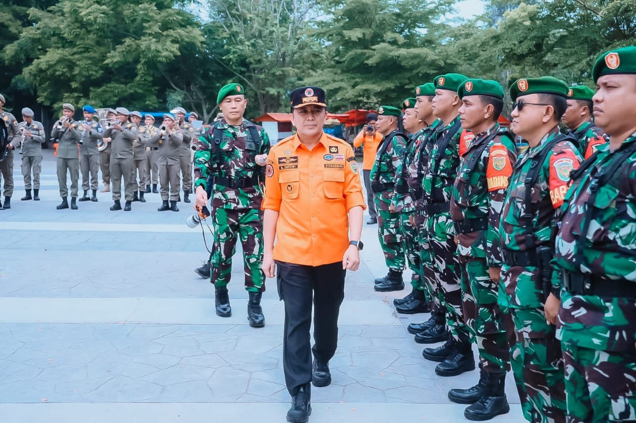 Pj Gubernur Sumsel Pimpin Apel Kesiapsiagaan Penanggulangan Bencana