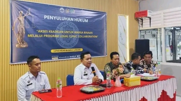 Kalapas Empat Lawang Bersama Kabag Hukum Setda dan Kemenag Gelar Penyuluhan Hukum bagi Warga Binaan