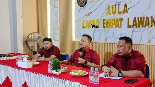 Kalapas Empat Lawang Pimpin Rapat Penguatan Tugas dan Fungsi Pengamanan