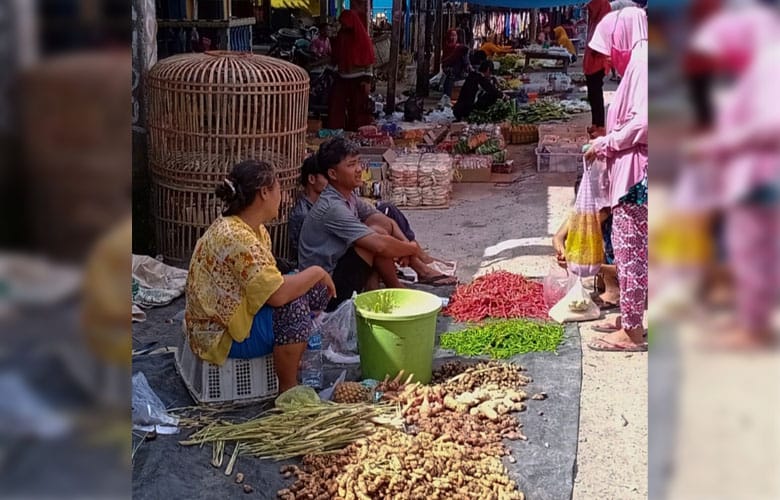Menjelang Idul Adha, Harga Bumbu Dapur di Pasar Kalangan Ngulak Masih Stabil