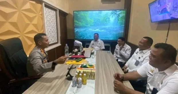 Perkuat Sinergitas dan Koordinasi, Kalapas Empat Lawang Lakukan Kunjungan Kerja ke Polres Empat Lawang