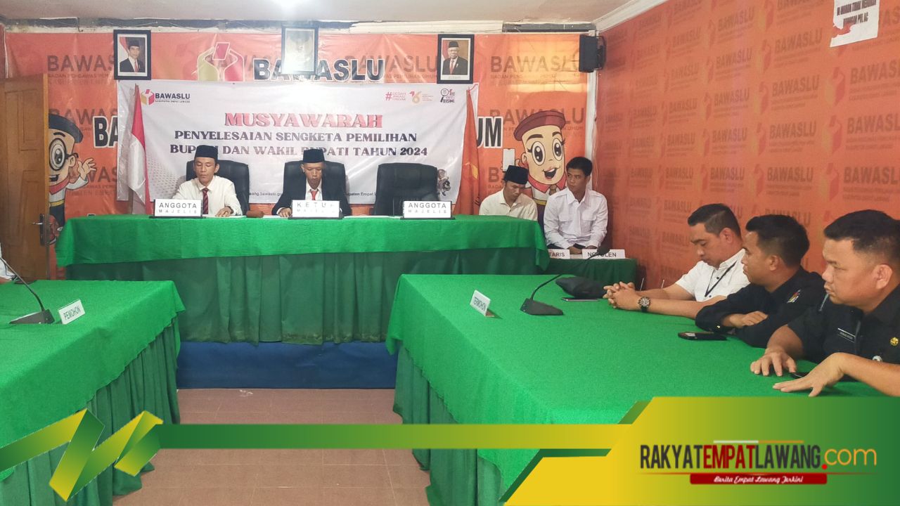 Bawaslu Kabupaten Empat Lawang Putuskan Permohonan Penyelesaian Sengketa Pemilihan