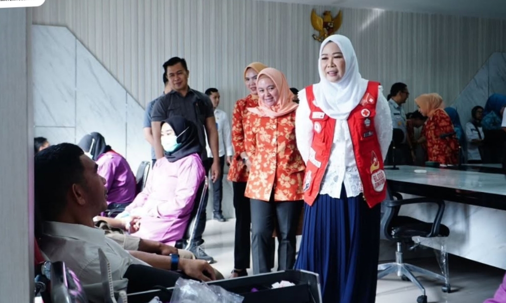 Bapenda Sumsel Gelar Donor Darah Serentak, Feby Deru: Ini Wujud Nyata Kepedulian