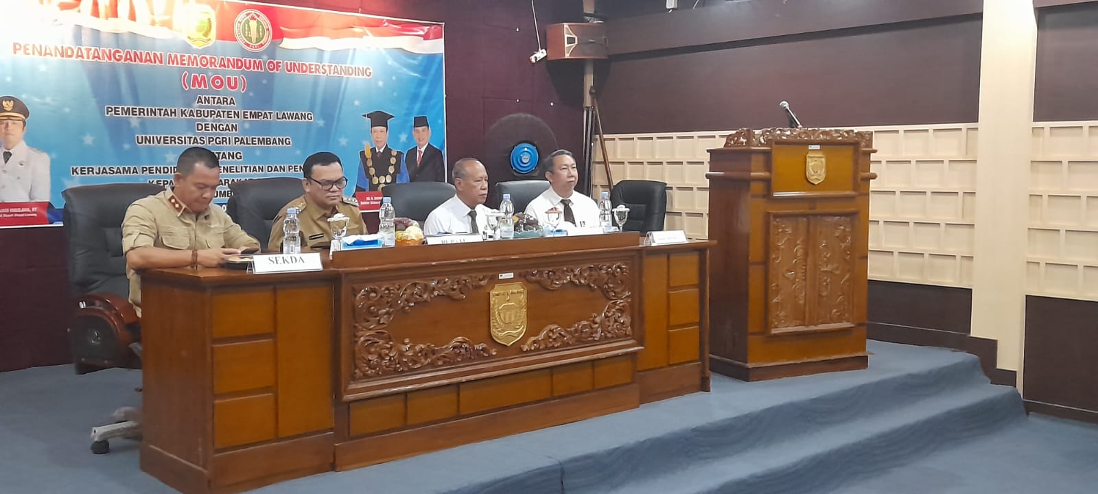 Sah! Pemkab Empat Lawang - Universitas PGRI Palembang Jalin Kerjasama