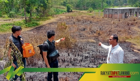 Polres Empat Lawang Selidiki Laporan Dugaan Pembakaran Lahan Oleh Oknum Warga di Lampar Baru