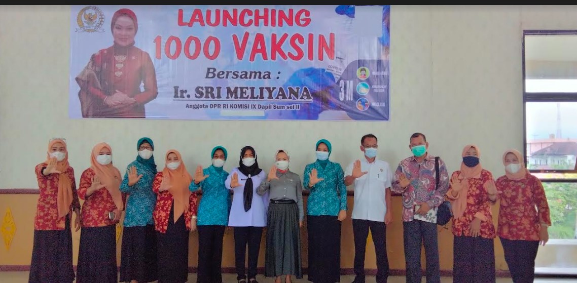 Anggota DPR RI Sri Meliyana Launching 1000 Vaksinasi di Empat Lawang
