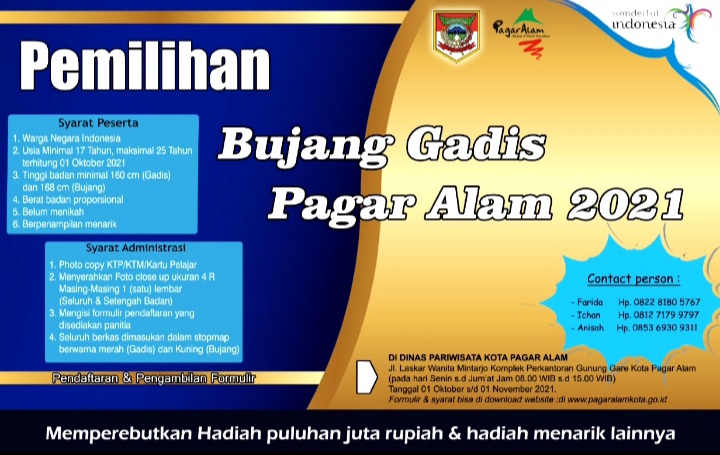 Ajang Pemilihan BGP, Sebagai Upaya Promosi Wisata Pagaralam