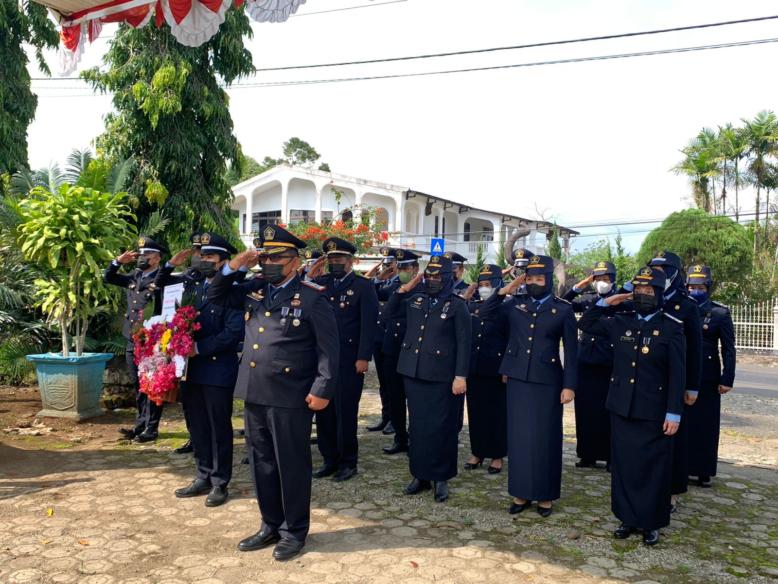 Peringati HDKD ke-76, Lapas Pagaralam Ziarah ke TMP