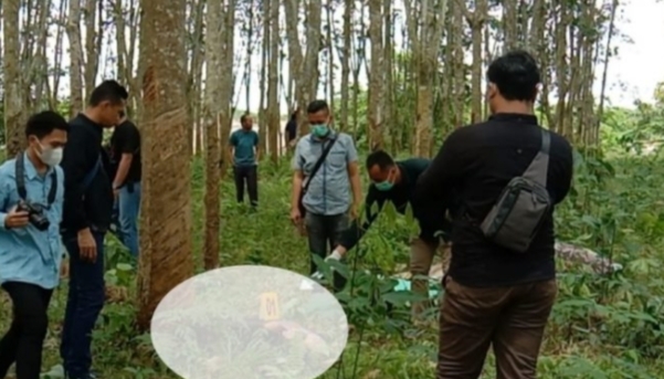 Pengajar Ponpes Tewas di Kebun Karet