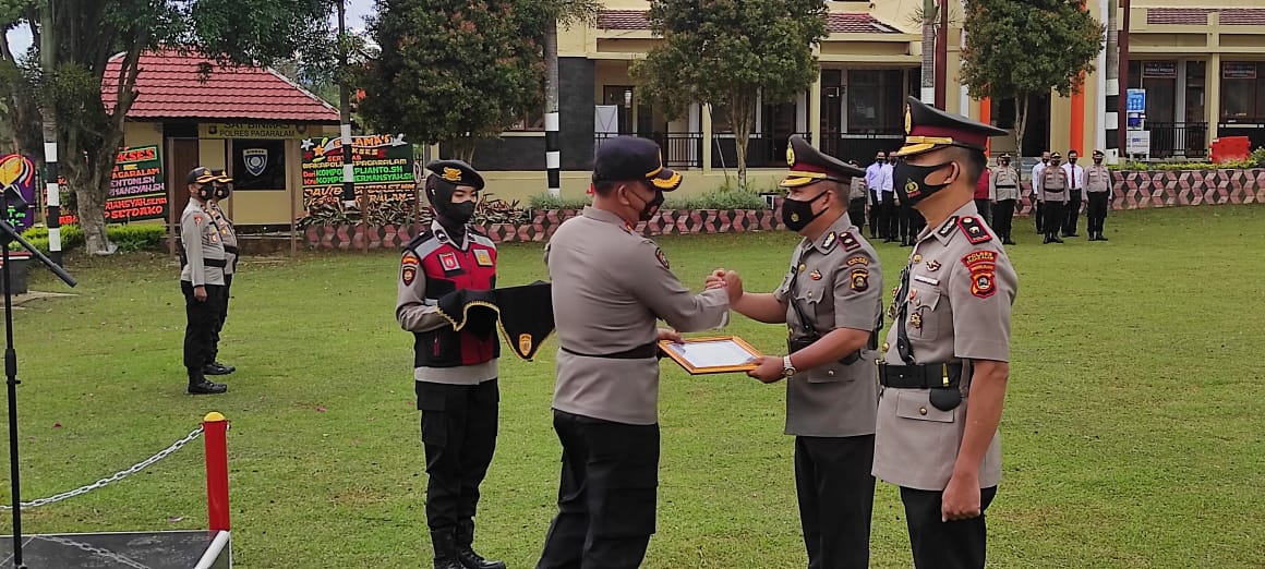 Dua Perwira di Polres Pagaralam di Sertijab