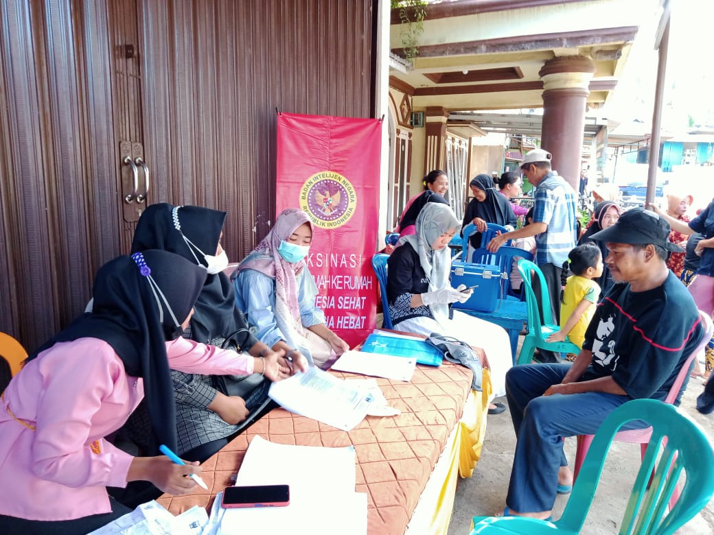 Menjelang Ramadhan, BIN Sumsel dan PKM Talang Padang Genjot Percepatan Vaksin