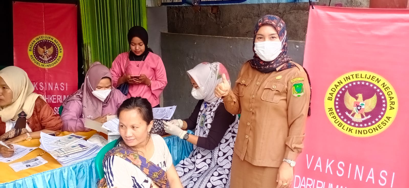 Puskesmas Talang Padang - BIN Percepat Vaksinasi