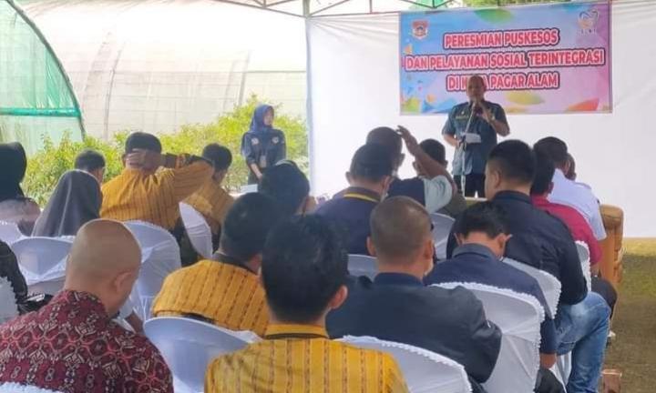 Tingkatkan Kesejahteraan Masyarakat, Pemkot Pagaralam Resmikan Puskesos