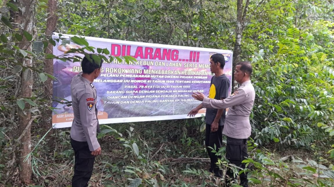Polsek Tanjung Batu Gencar Sosialisasi Cegah Karhutla Selama Musim Kemarau