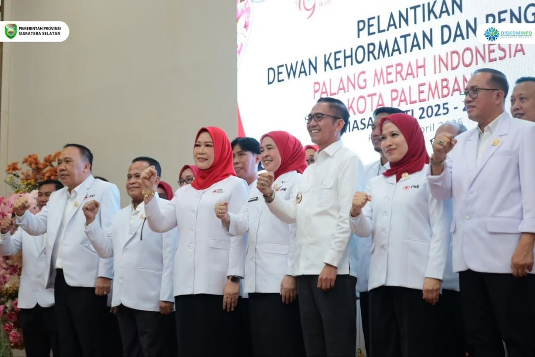 PMI Kota Palembang Resmi Dilantik, Feby Deru: Ini Langkah Nyata Perkuat Misi Kemanusiaan