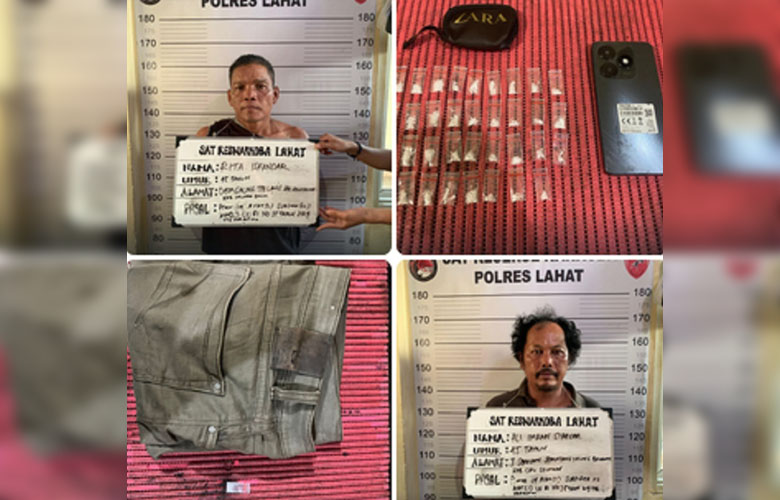 Polres Lahat Tangkap Dua Pengedar Sabu di Jalur Batubara, 36 Paket Diamankan