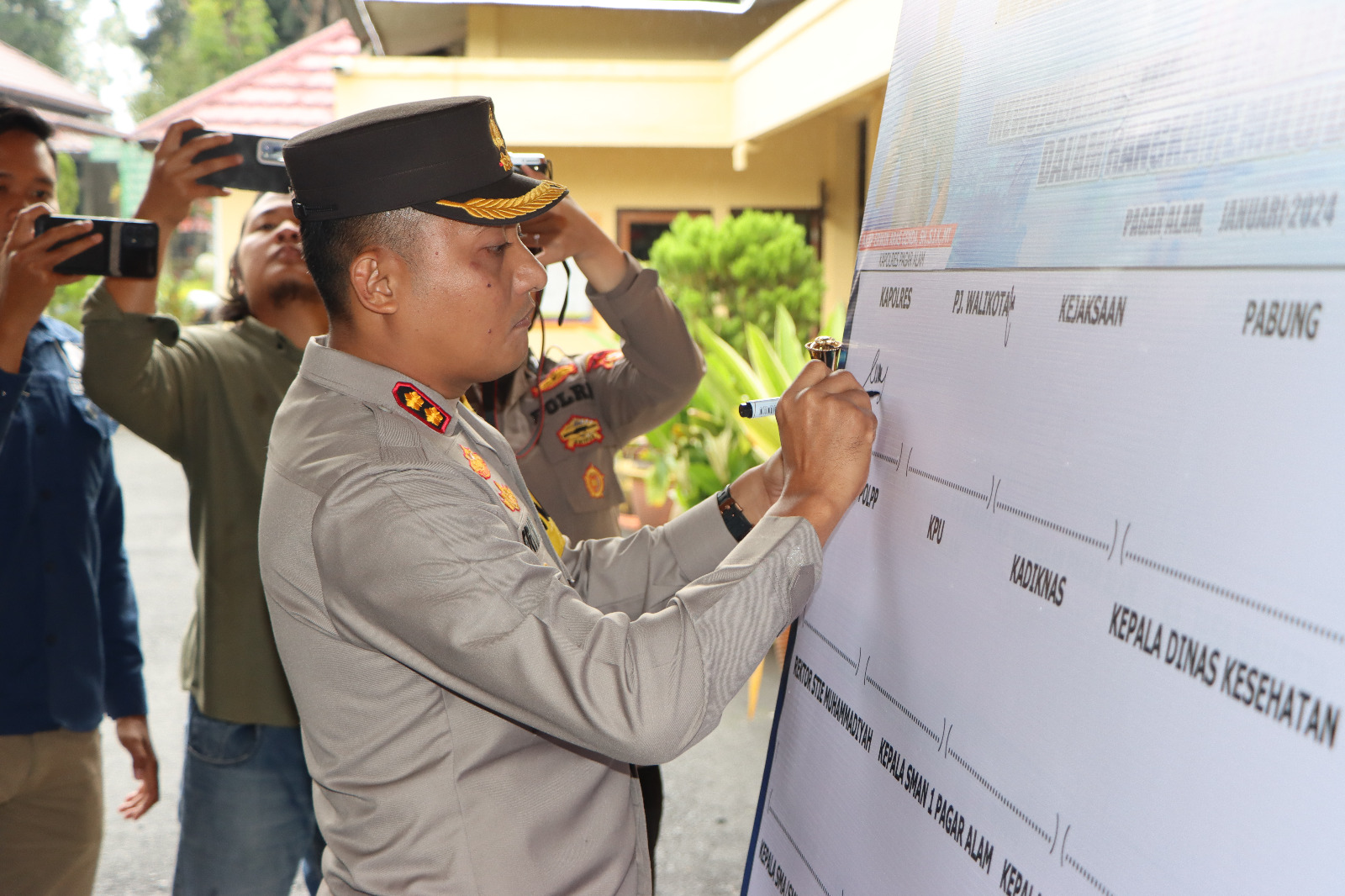 Gandeng Semua Elemen, Polres Pagar Alam Deklarasi Sumsel bebas dari knalpot Brong