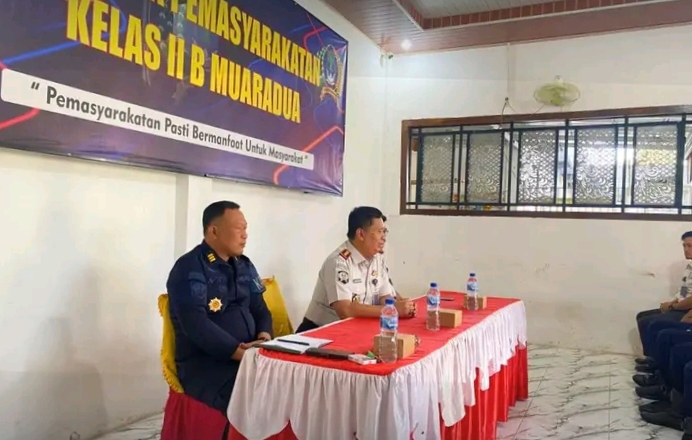 Rapat Pengamanan Digelar, Kalapas Muaradua Minta Petugas Siaga dan Profesional
