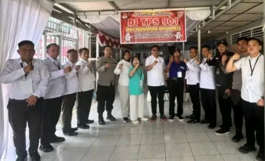 Pemungutan Suara Ulang Pilkada Di Lapas Kelas llB empat Lawang Berlangsung Aman, WBP Antusias
