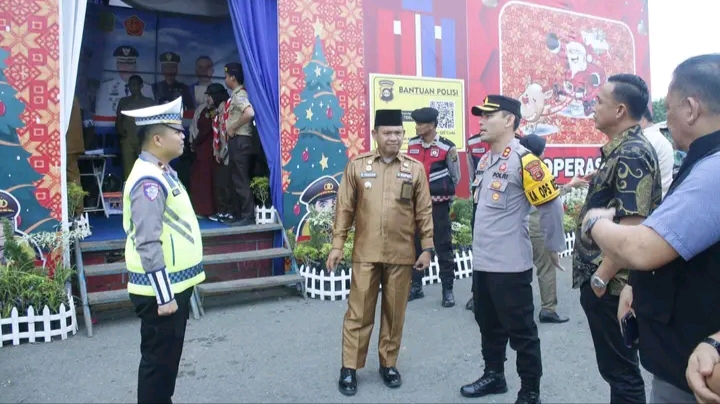 Pj Bupati Empat Lawang Tinjau Pos Pengamanan dan Gereja Jelang Natal