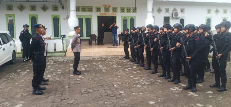 Puluhan Personel Brimob Dilepas Pulang dari Empat Lawang