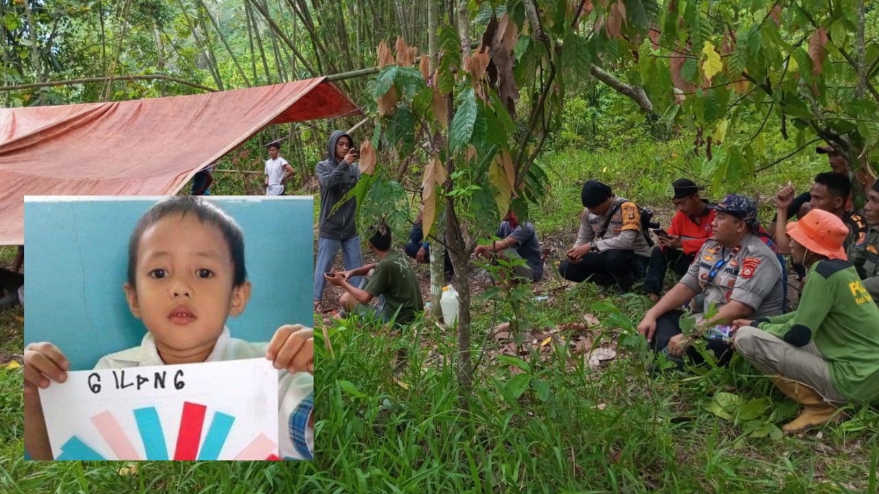 Anak Usia 5 Tahun Hilang Saat Bersama Ayahnya di Kebun 