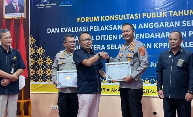 Polres Empat Lawang Raih Penghargaan IKPA Terbaik Kategori Pagu Sedang Semester I Tahun 2025