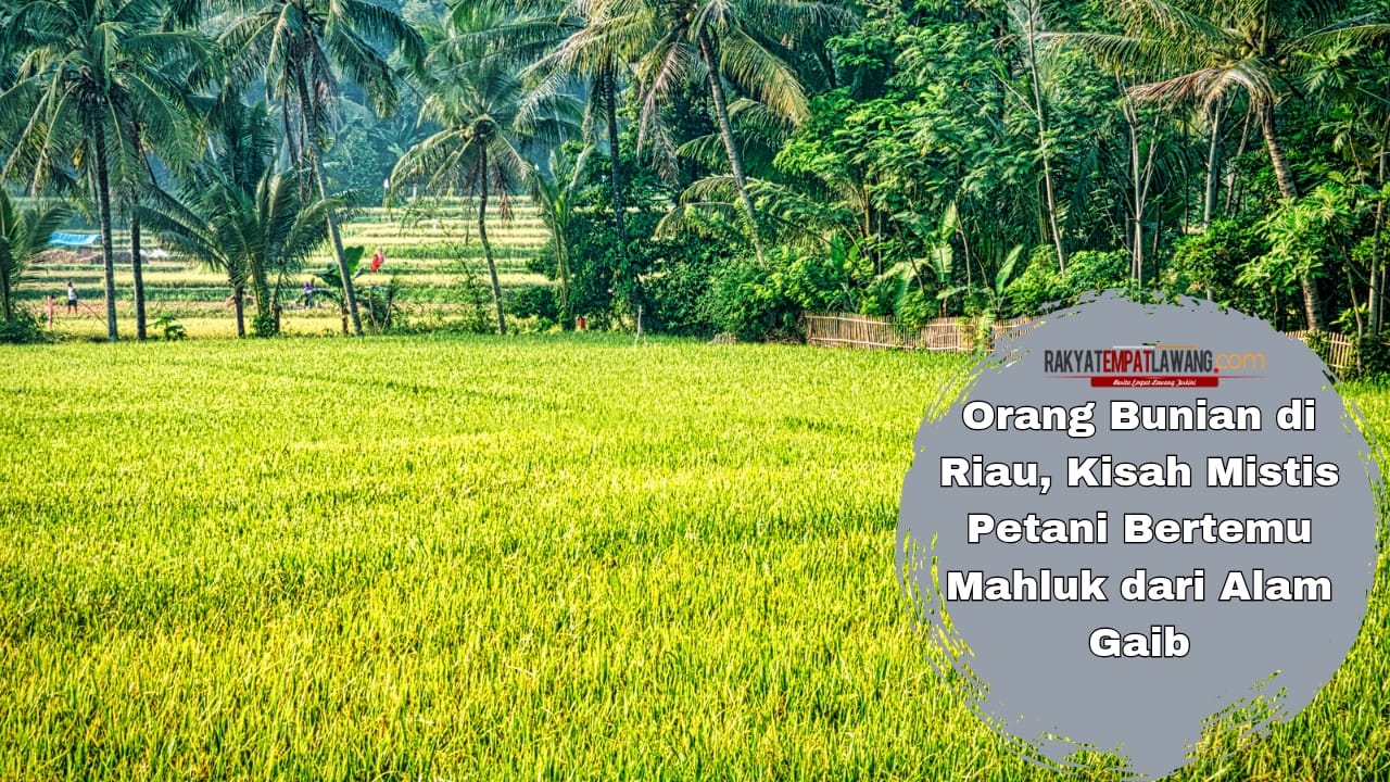 Orang Bunian di Riau, Kisah Mistis Petani Bertemu Mahluk dari Alam Gaib