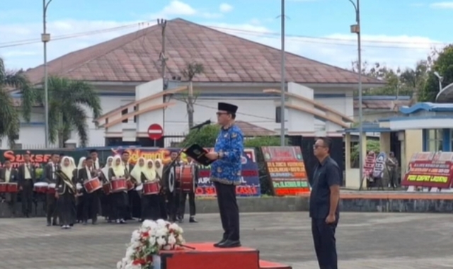 Joncik Muhammad Awal Masuk Kerja, Pimpin langsung Upacara Peringatan Tiga Hari Besar Nasional di Empat Lawang
