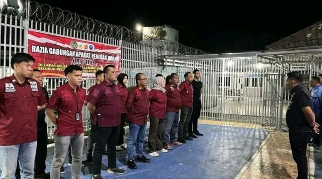 Wujudkan Keamanan dan Ketertiban, Lapas Empat Lawang Gelar Razia Gabungan Bersama TNI dan Polri