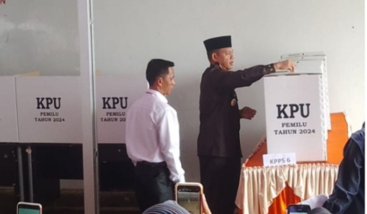 Pauzan Khoiri Ikut Lakukan Simulasi Pencoblosan Pemilihan Umum (Pemilu) 2024 