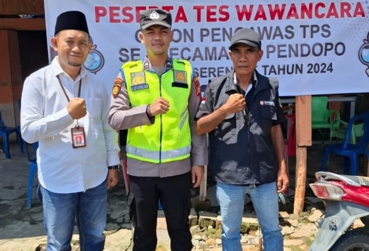 Polsek Pendopo Awasi Seleksi Calon Pengawas TPS di Kecamatan Pendopo