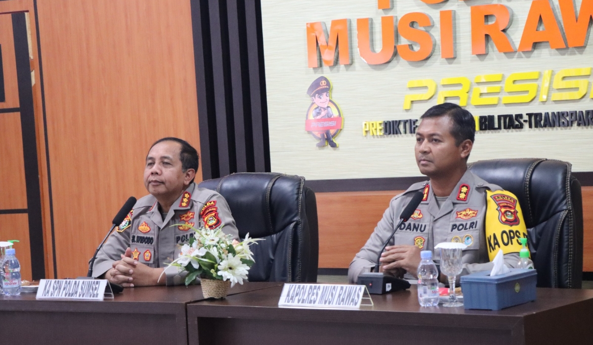 Tim Supervisi SPN Polda Sumsel Dinilai Positif oleh Kapolres Mura, Pemeriksaan Latihan Polri Berjalan Baik 