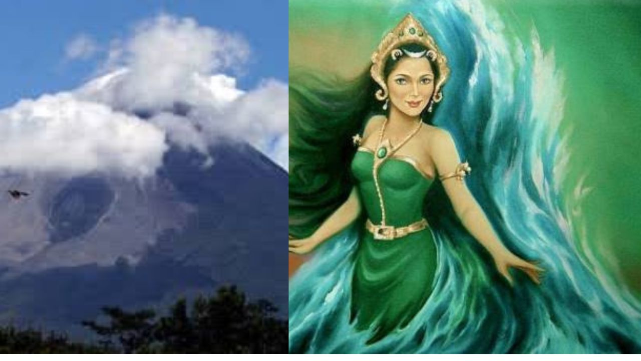 Legenda Ratu Kidul dan Gunung Merapi, Pertemuan Lautan dan Api