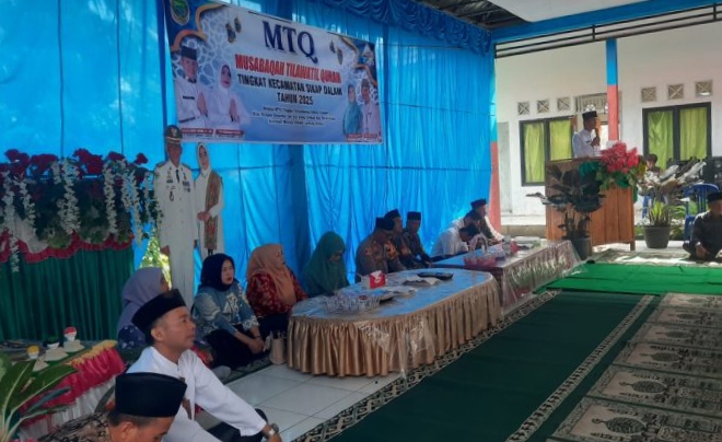 Seleksi MTQ Tingkat Kecamatan Sikap Dalam Resmi Dibuka, 53 Peserta Ikut Bertanding