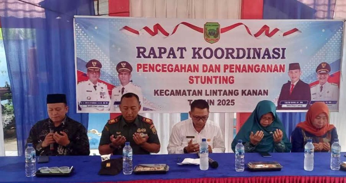Camat Lintang Kanan Pimpin Rakor Pencegahan dan Penanganan Stunting, Libatkan Semua Unsur