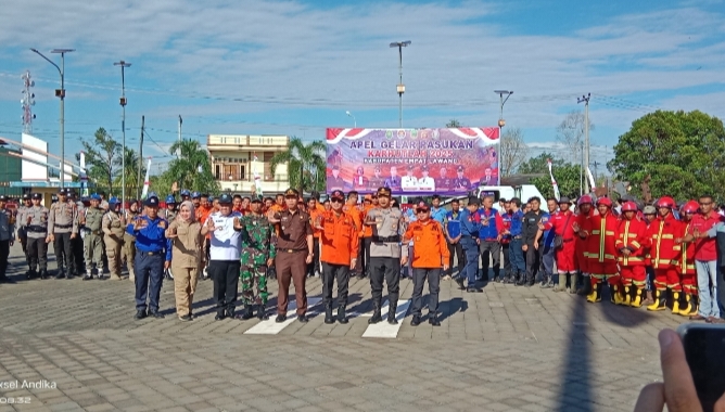 Apel Gelar Pasukan Karhutla 2025, Pemkab Empat Lawang Tegaskan Kesiapsiagaan Hadapi Musim Kemarau