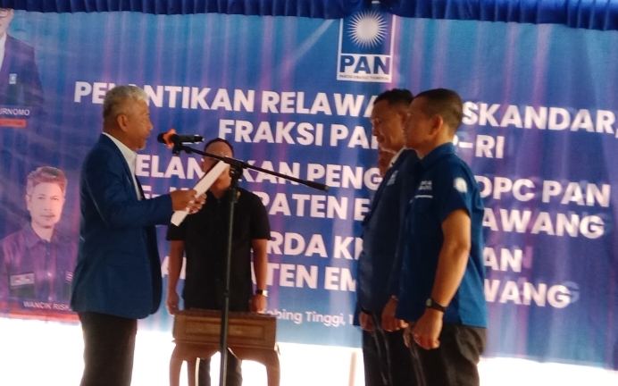 Pengurus DPC PAN se-Empat Lawang Resmi Dilantik, Joncik Muhammad Ajak Kader Perkuat Konsolidasi dan Pengabdian