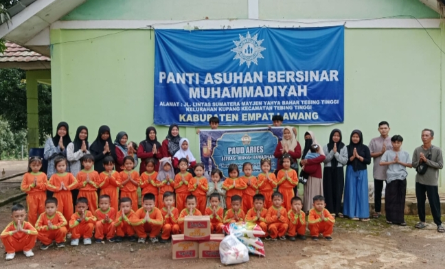 PAUD Aries Berbagi Kebahagiaan dengan Anak Panti Asuhan di Bulan Ramadhan