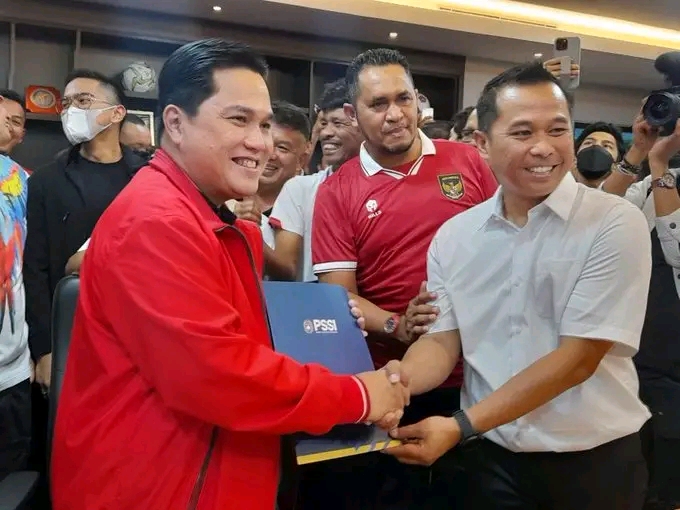 Bicara Nyali, Erick Thohir Resmi Nyalon Ketum PSSI