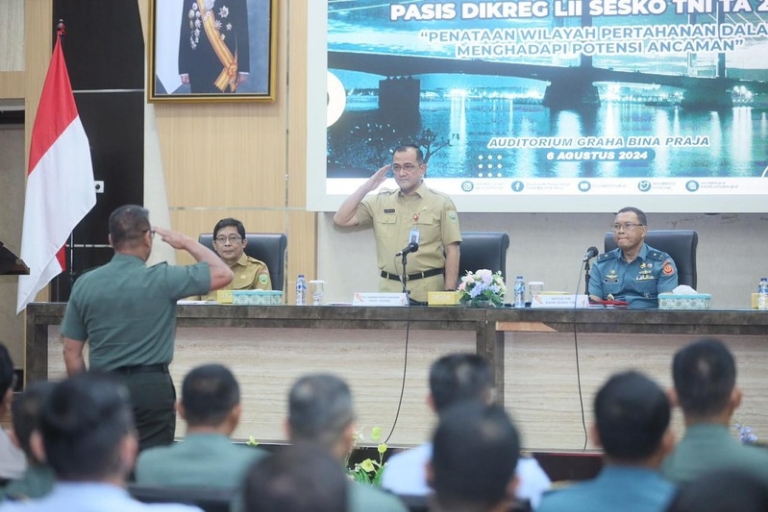 Penjabat Sekda Sumsel Buka Penataan Wilayah Pertahanan DIKREG LII Sesko TNI