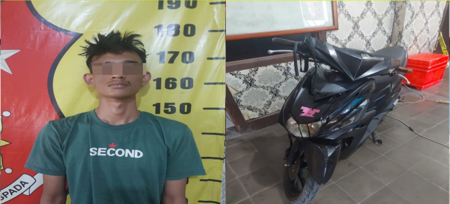 Pencurian Motor di Empat Lawang Terungkap, Pelaku Diamankan Saat Tidur