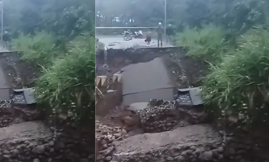 Jalan Provinsi Penghubung Empat Lawang–Pagaralam Putus Total Akibat Hujan Deras, Akses Lumpuh Total!