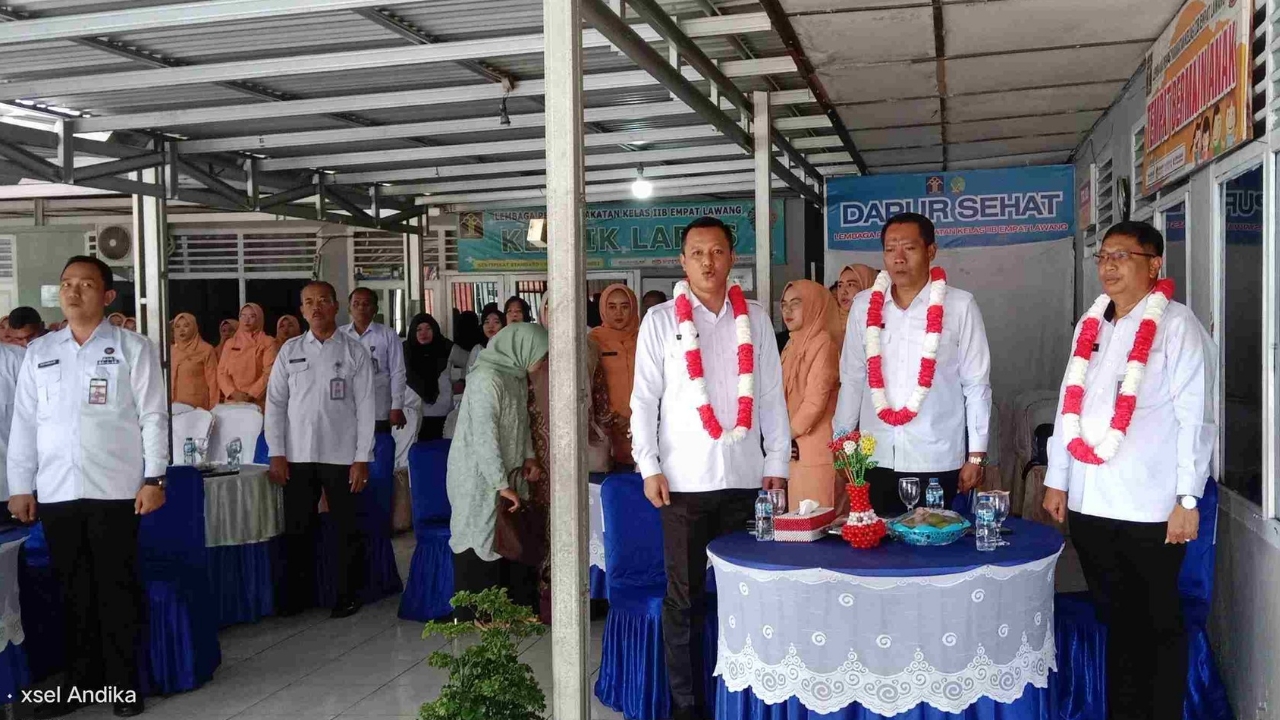 Pisah Sambut Kalapas Kelas IIB Empat Lawang Haru, Reza Meidiansyah Digantikan Lamarta Surbakti