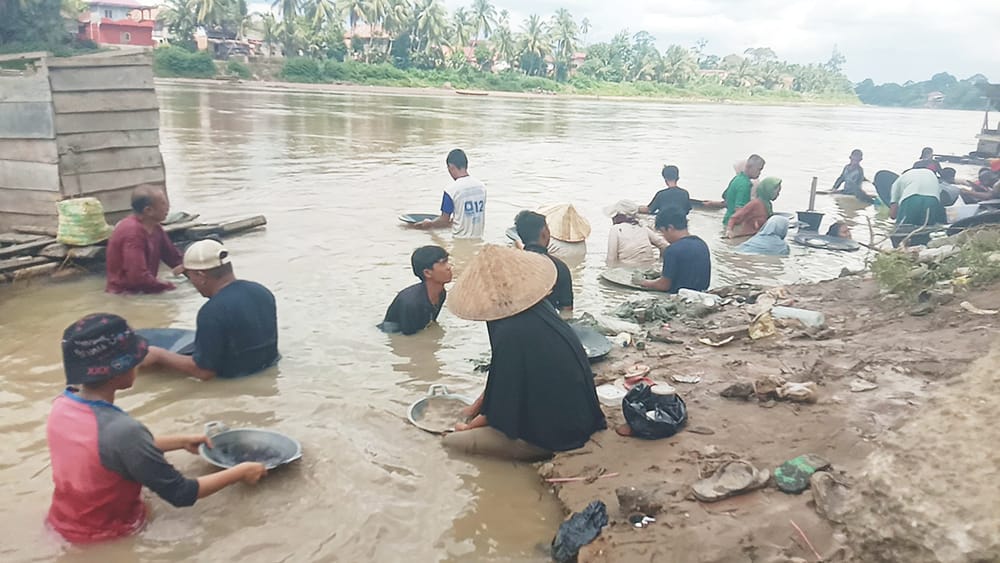 Fenomena Mendulang Emas Tradisional di Sungai Rupit, Potensi Ekonomi dan Tantangan Lingkungan