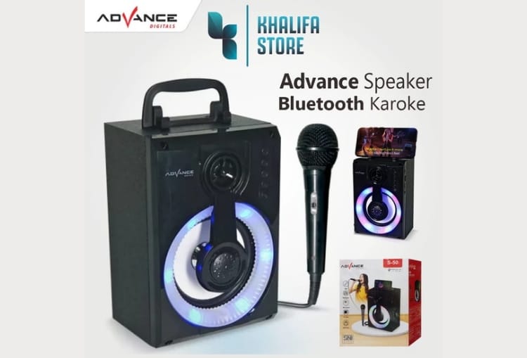 Speaker Bluetooth Advance S-50 3183 Plus Mic Fitur Lengkap, Harga Bersahabat!